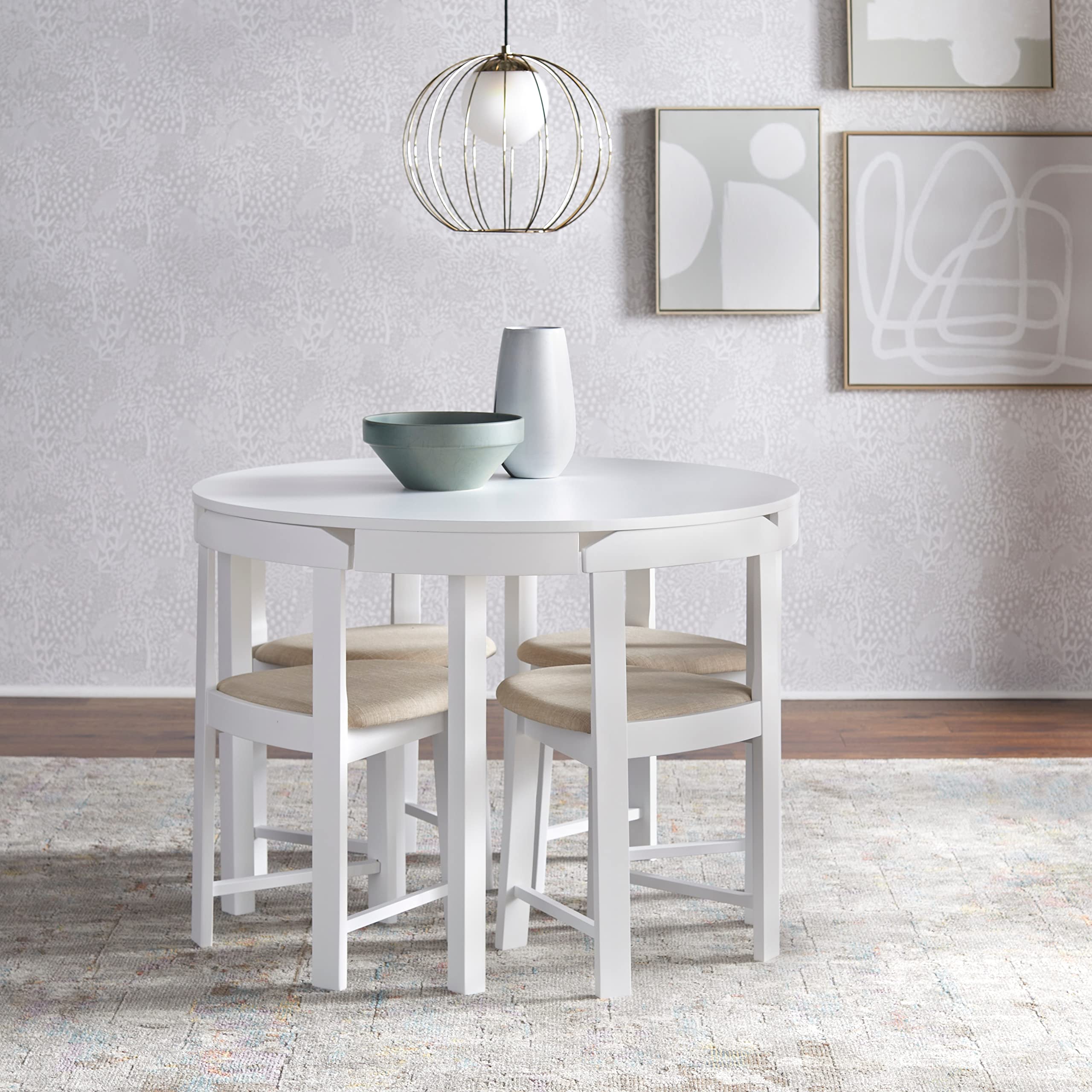 Amazon.com - Simple Living Harrisburg Tobey 5-Piece Compact Round